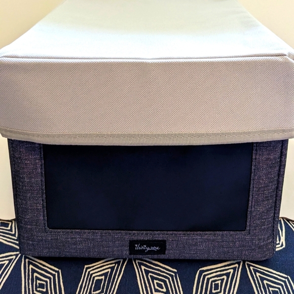 Thirty One Your Way Rectangle Organizer Shelf Box 31 Charcoal Gray Lid - Picture 1 of 8